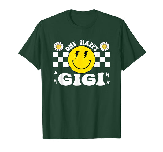 One Happy Dude Gigi 1st Birthday Family Matching T-Shirt