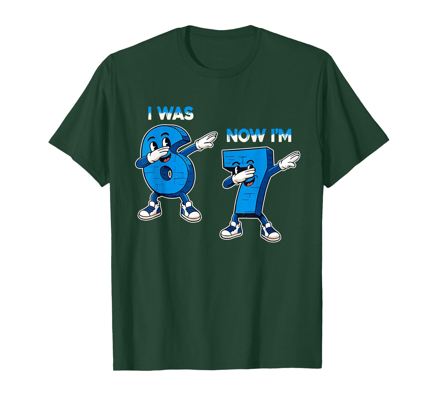 I was 6 Now I'm 7 Funny Six Seven 67 Meme Kids 7th Birthday T-Shirt