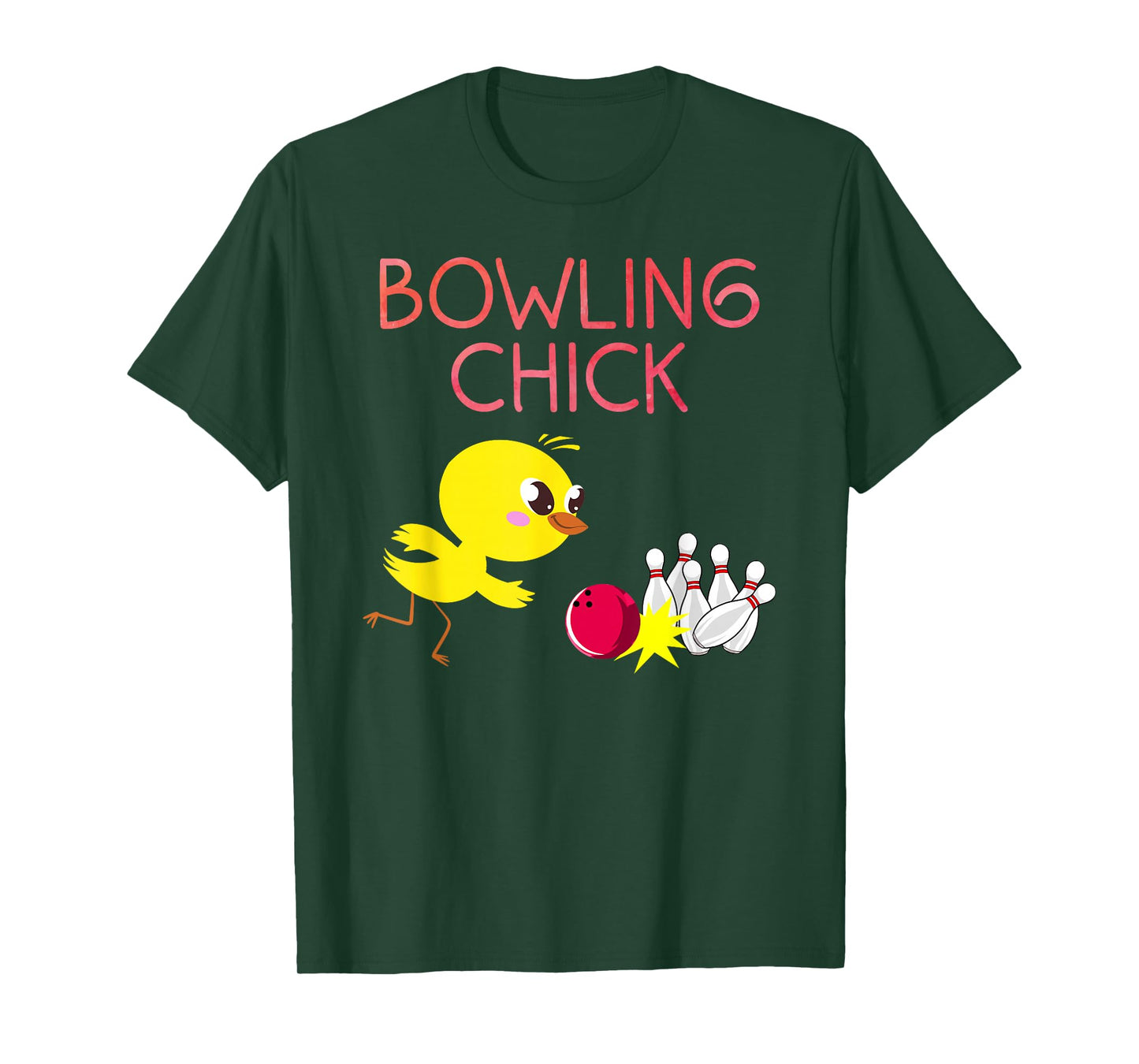 Funny Bowling Design for Girls Women Bowler Bowling Lover T-Shirt