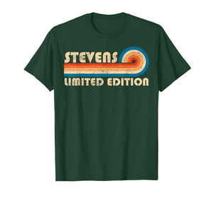 Stevens Surname Retro Vintage 80s 90s Birthday Reunion T-Shirt