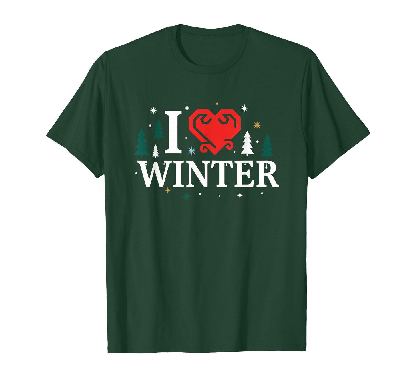 I Heart Winter, I Love Winter T-Shirt