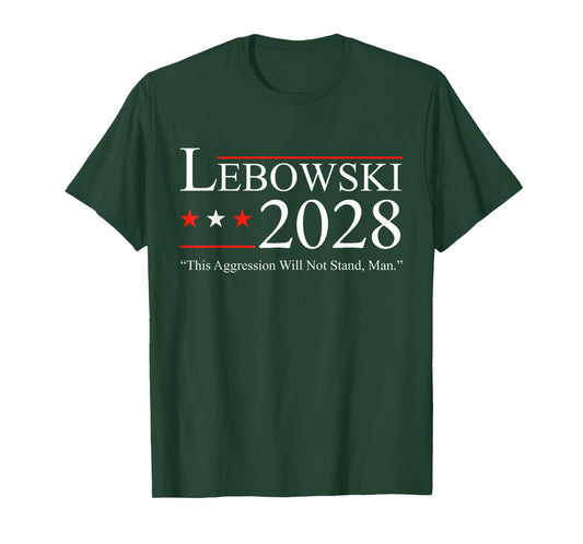 Funny Political Name Lebowski Political Election Vote 2028 T-Shirt