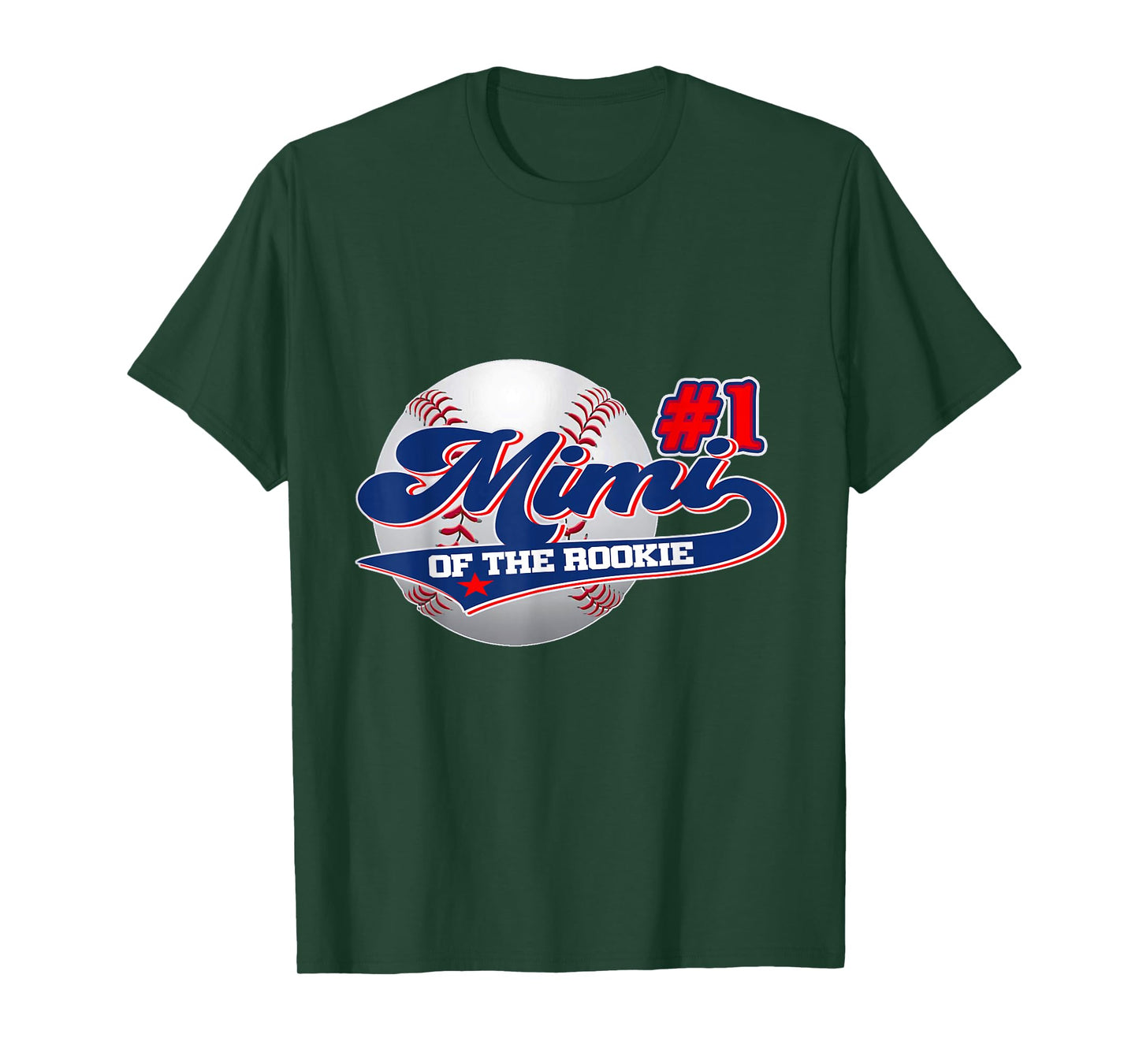 Mimi Rookie of Year 1st Birthday Baseball Theme Matching T-Shirt