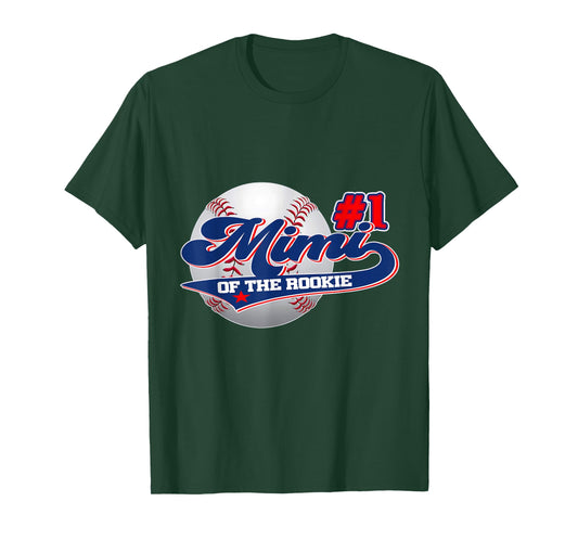 Mimi Rookie of Year 1st Birthday Baseball Theme Matching T-Shirt