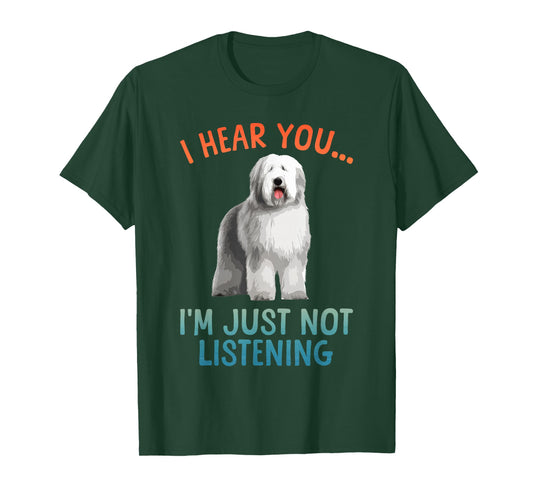 Funny Old English Sheepdog Art for Men Women Sheep Dog Lover T-Shirt