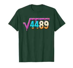 Funny Square Root 4489 Ice Cream Drip Math 67 Funny Meme 6 7 T-Shirt