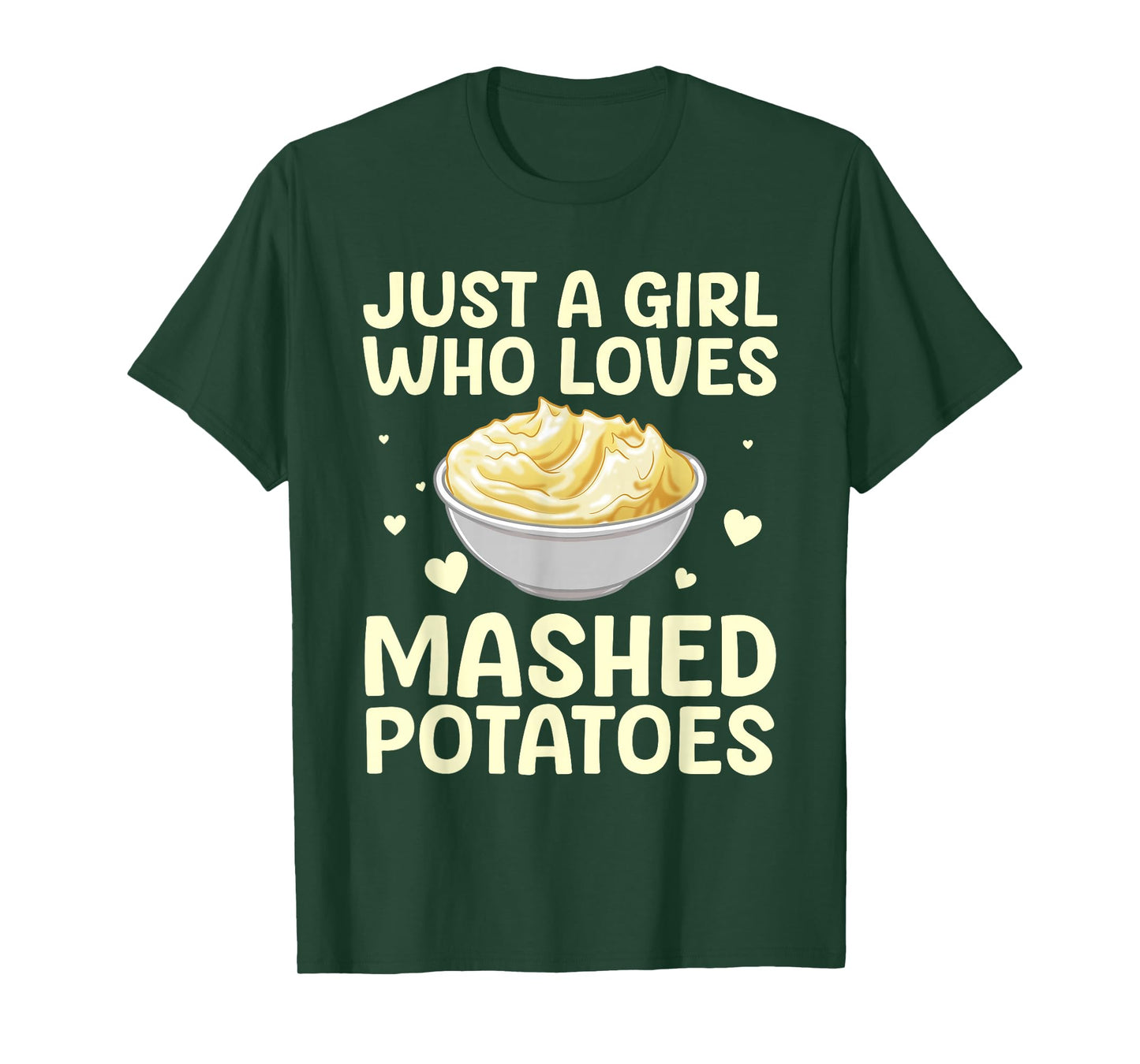 Mashed Potato Art for Women Girls Thanksgiving Mashed Potato T-Shirt