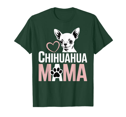 Chihuahua Mom Dog Lover Paw Women T-Shirt