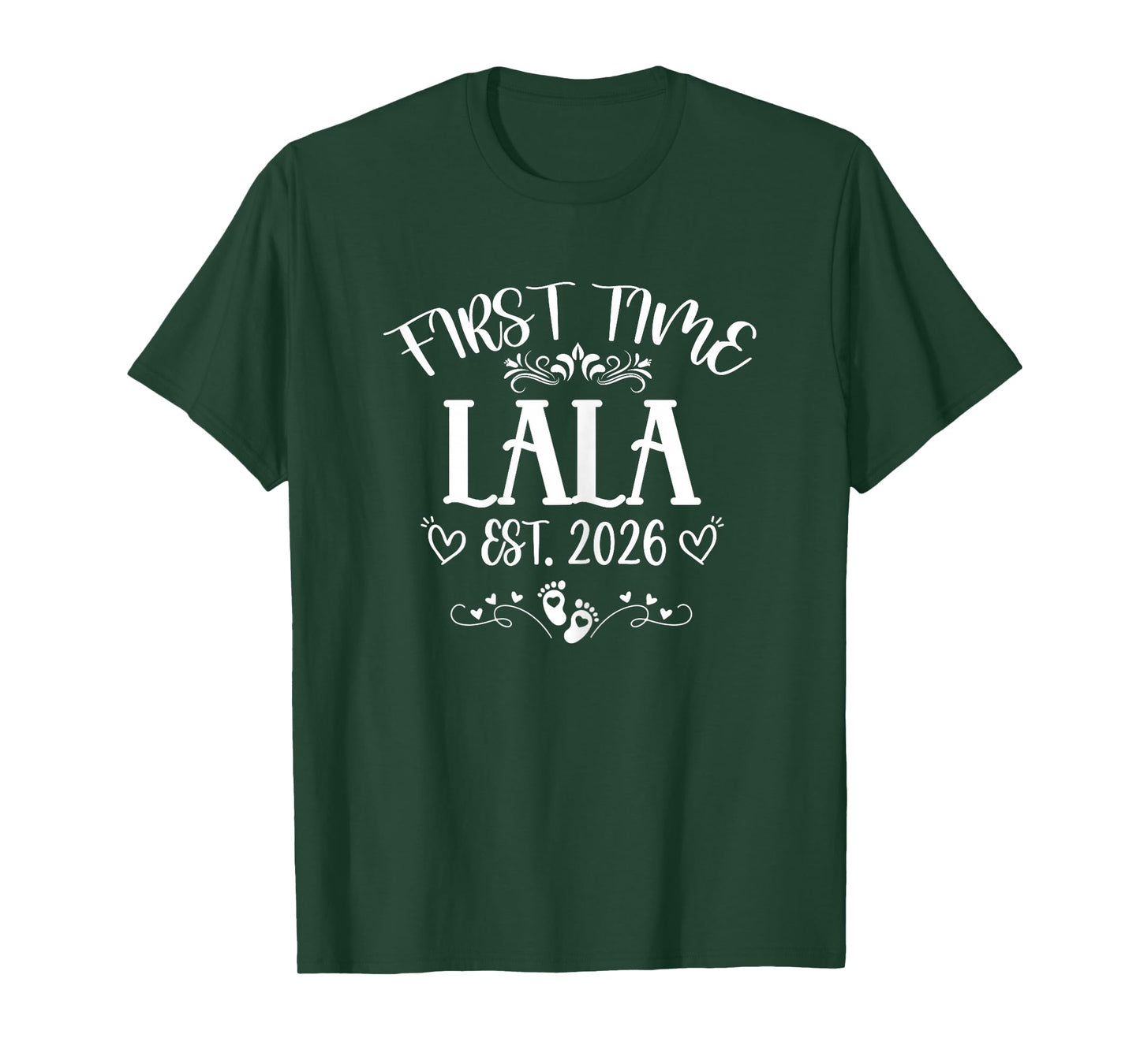 Womens First time Lala Est 2026 Soon to Be Mom Mother's Day T-Shirt