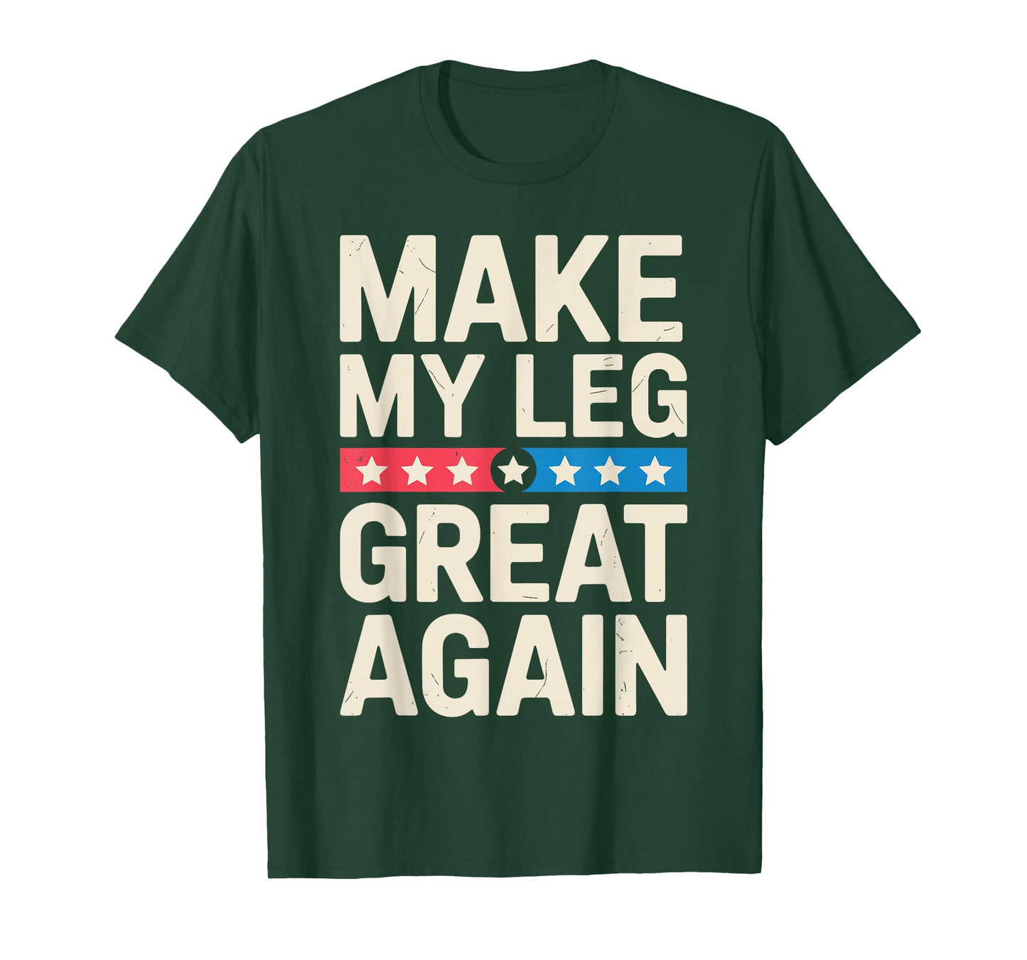 Funny Broken Leg Art for Men Women Foot Surgery Recovery T-Shirt