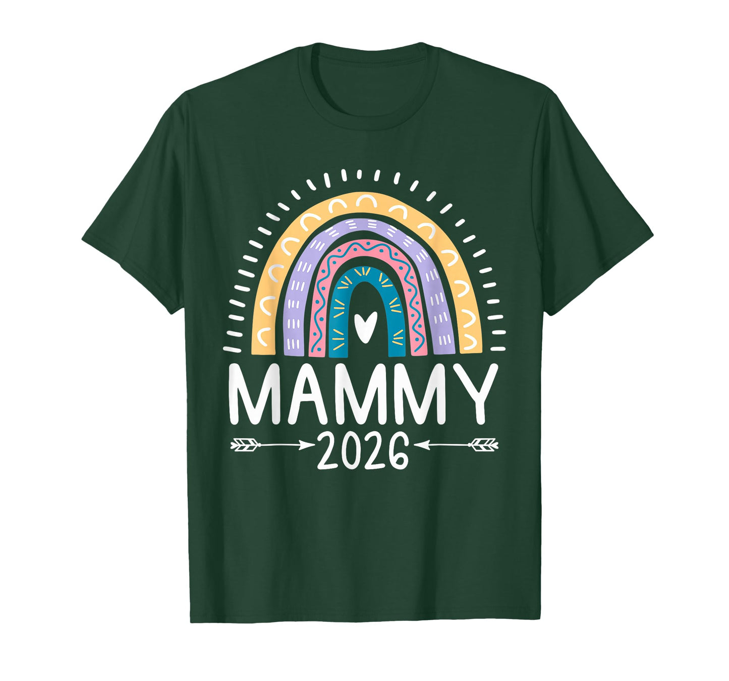 Mammy 2026 Rainbow Promoted to Mammy T-Shirt