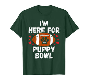 Funny Puppy Bowl Sunday Dog Fan American Football T-Shirt