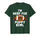 Funny Puppy Bowl Sunday Dog Fan American Football T-Shirt