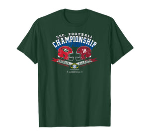 Georgia vs Alabama SEC Championship 2025 Football Black T-Shirt