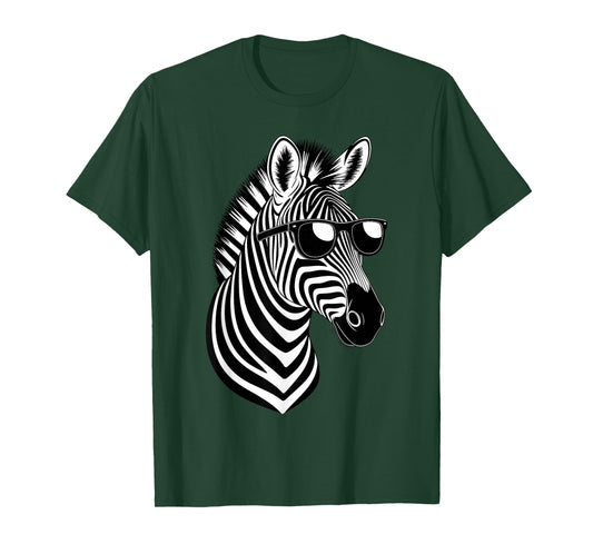 Funny Zebra Art for Men Women Kids Zebra Animal Print Zebra T-Shirt