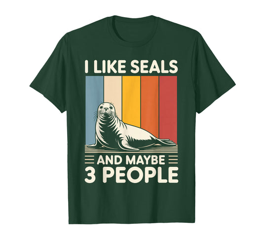 Cute Seal Design for Men Women Kids Ocean Animal Seal Lovers T-Shirt