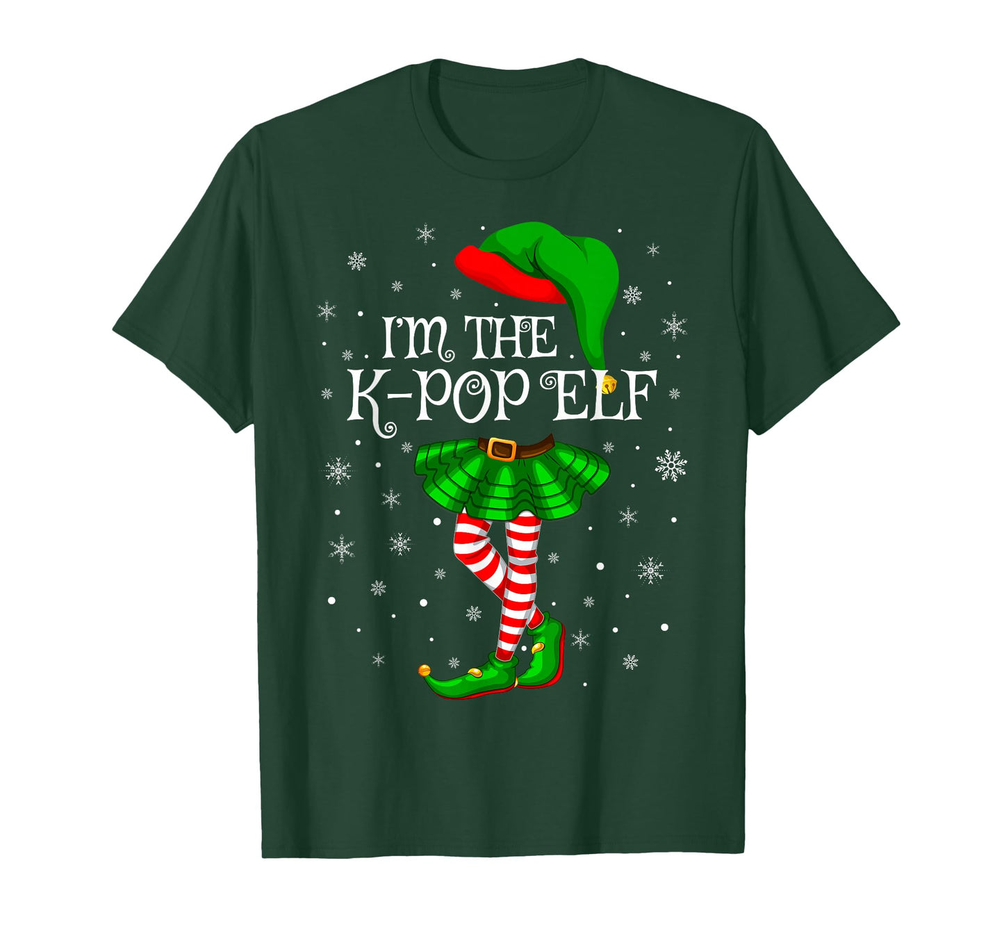 K-Pop Elf Christmas Family Group Women Girls Xmas Pajama T-Shirt