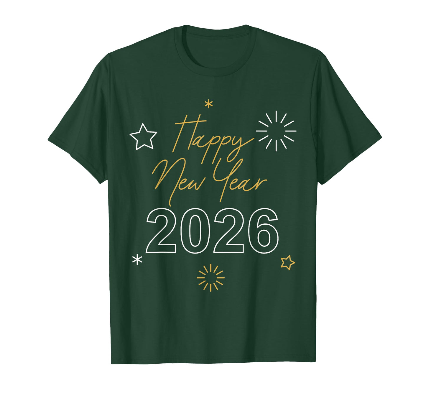 Happy New Year Eve Party 2026 Family Matching Fireworks Tees T-Shirt