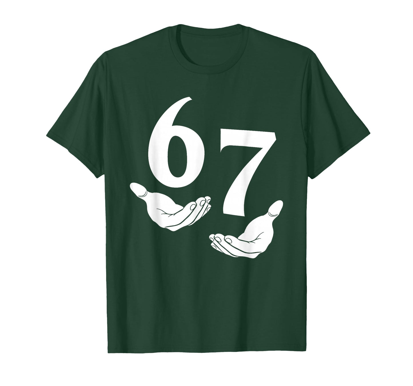 67 Six Seven 6 7 Kids 67 Youth Boys 6-7 Meme Funny Hands 67 T-Shirt