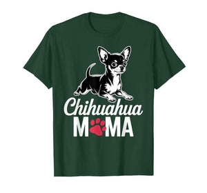 Chihuahua Mom Dog Lover Paw Women T-Shirt