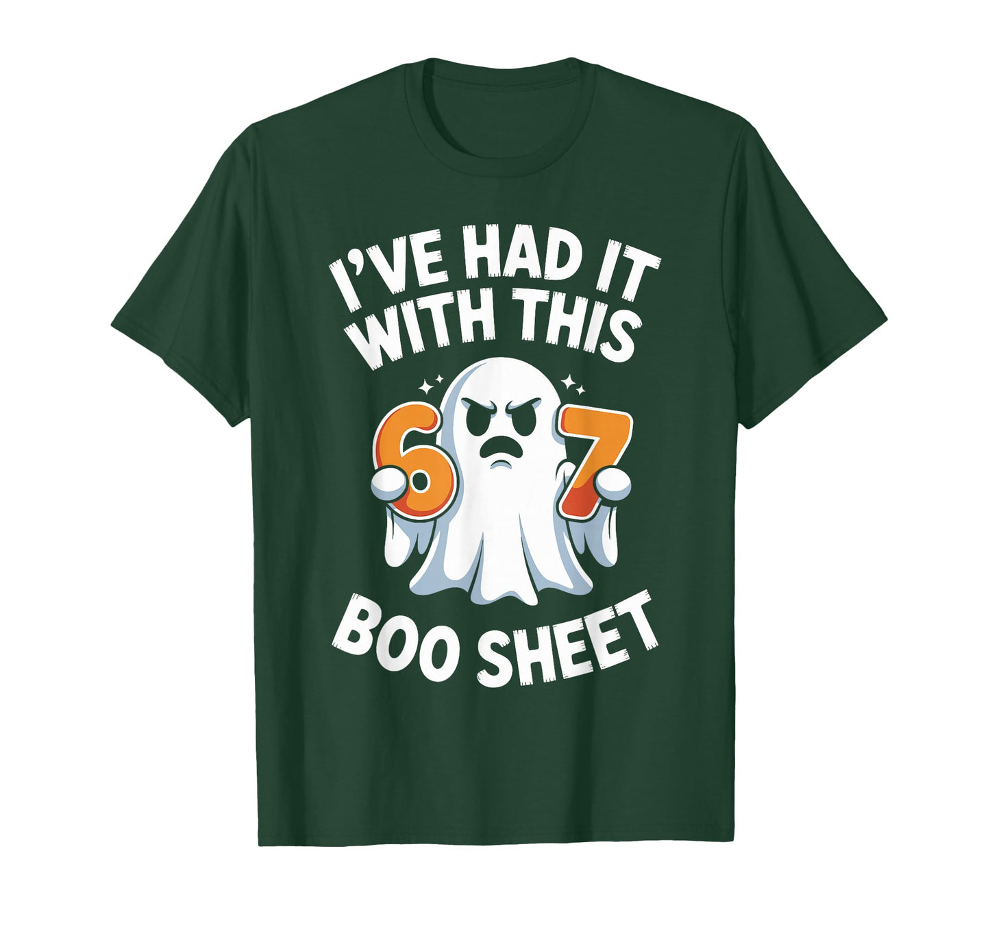 67 Meme Halloween Costume 6 7 Funny Boo Sheet Six Seven T-Shirt