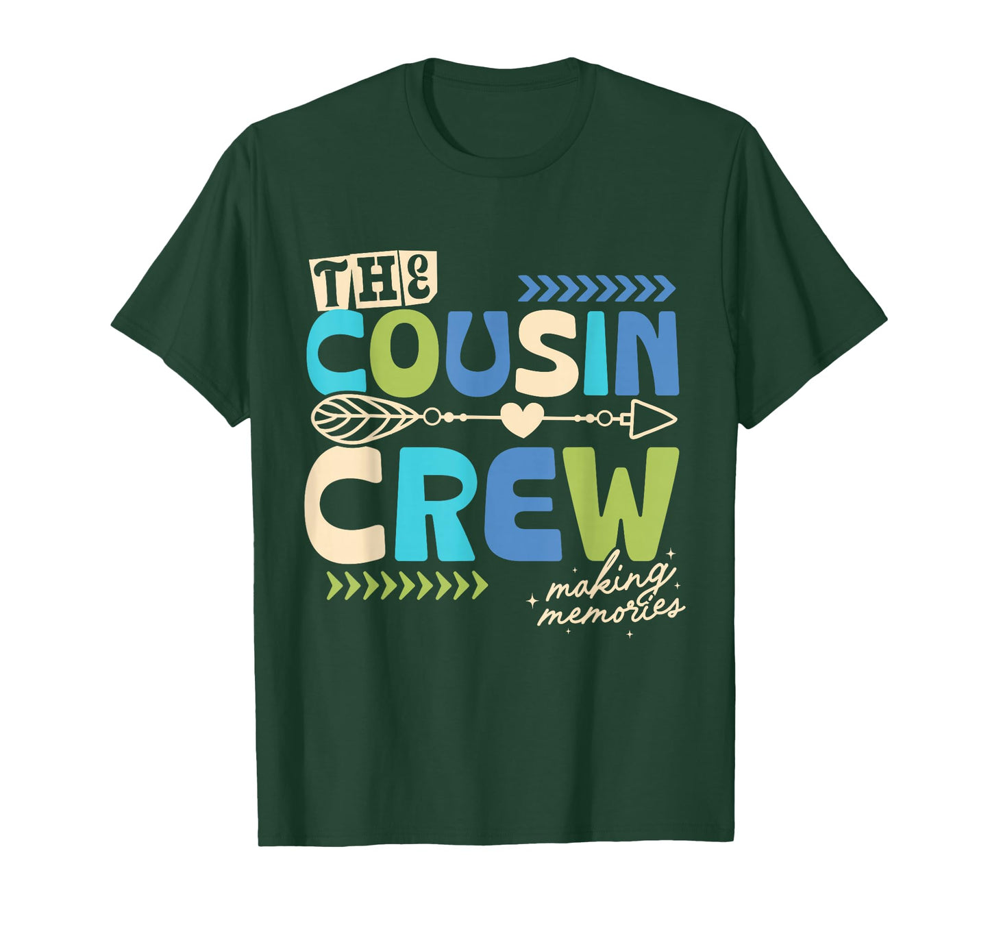 Cousin Crew 2026 Making Memories Family Vacation Camp Kids T-Shirt