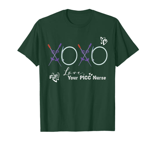 XOXO from Your PICC Nurse Valentine Infusion Specialists VAT T-Shirt