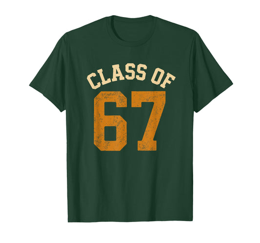 Retro 67 Meme Class of 67 Funny Gen Alpha Graduation Joke T-Shirt