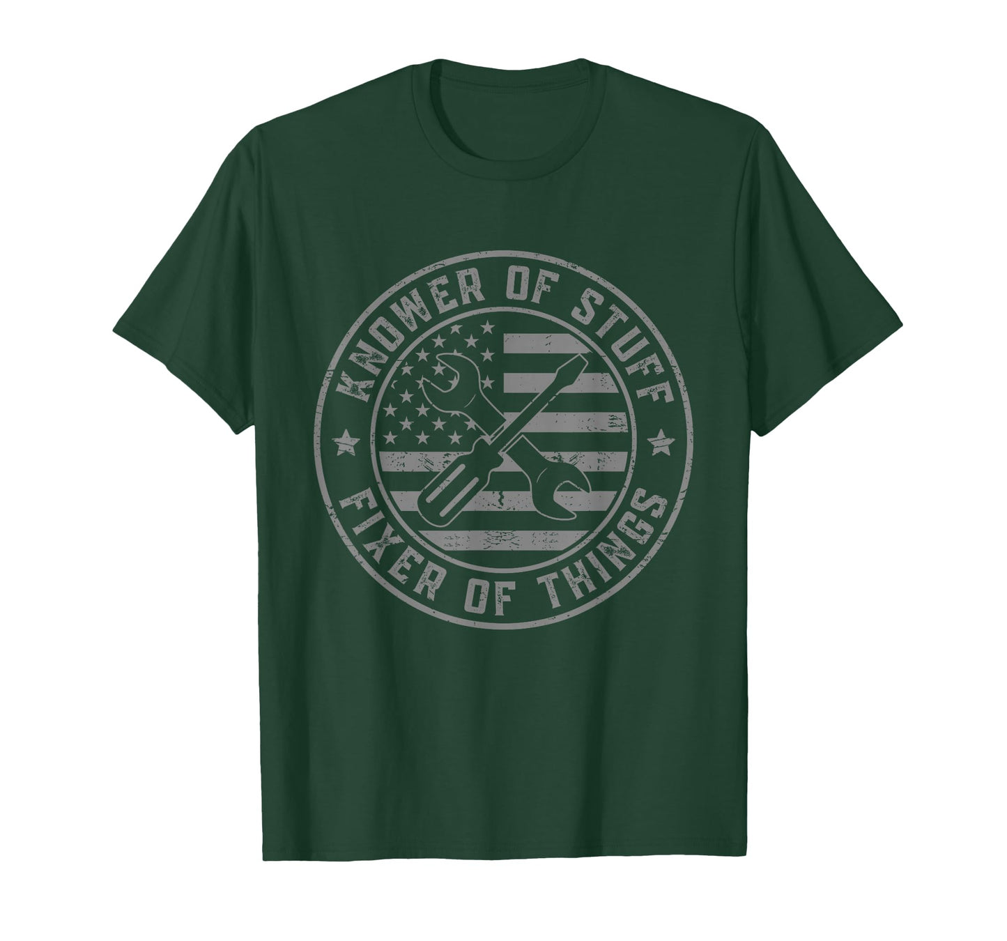 Knower of Stuff Fixer of Things Dad Funny Mechanic T-Shirt