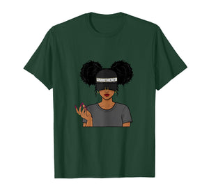 Unbothered Black Woman Afro History Month Pride T-Shirt