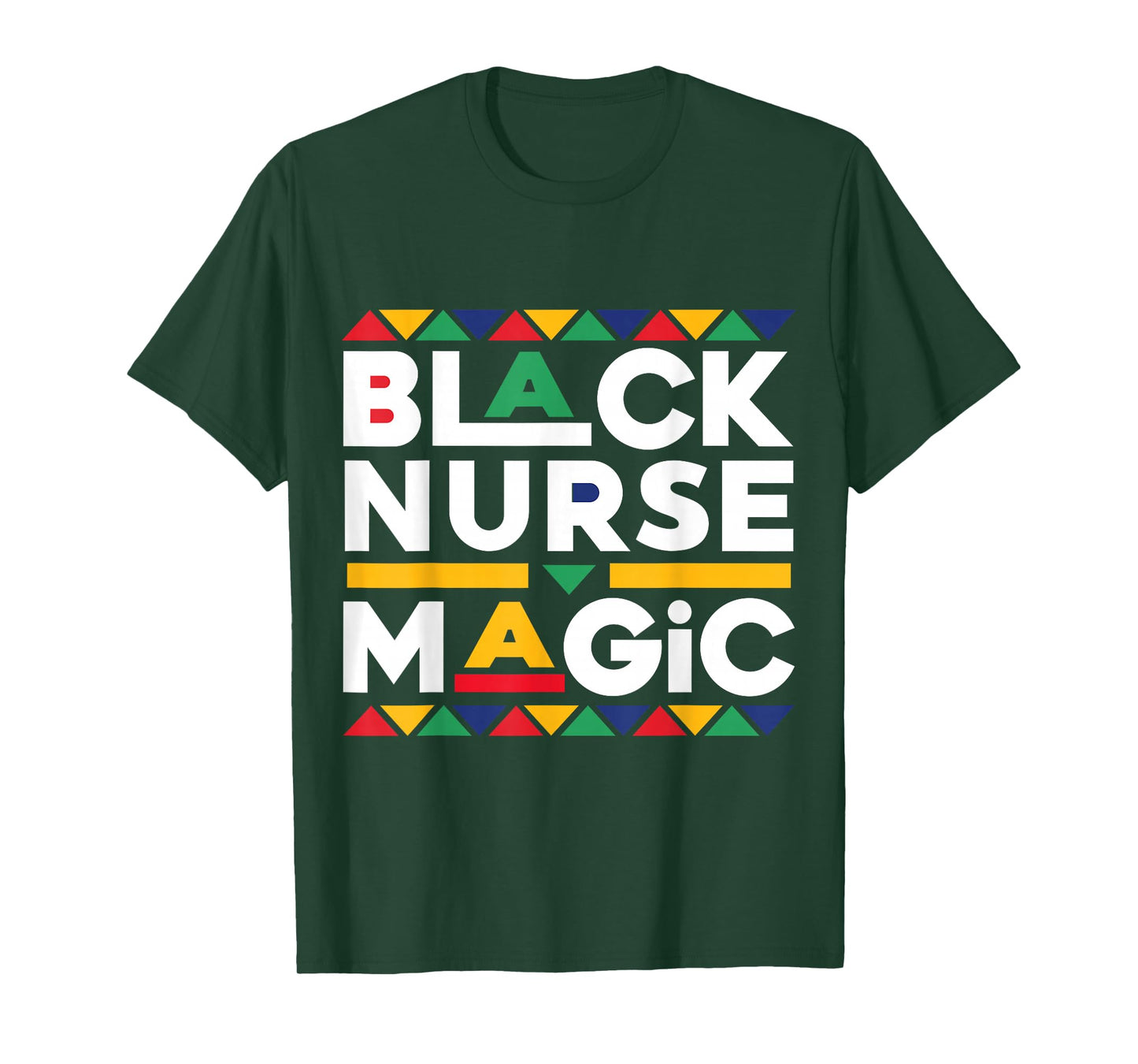 Pride Black Nurse Magic Black History Month Nurse T-Shirt
