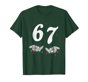 Funny Six Seven 67 Meme 67 Christmas Holiday Women Kids Xmas T-Shirt