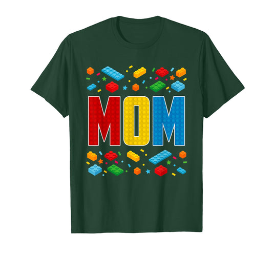 Mom - Brick Builder Block Building Mother T-Shirt
