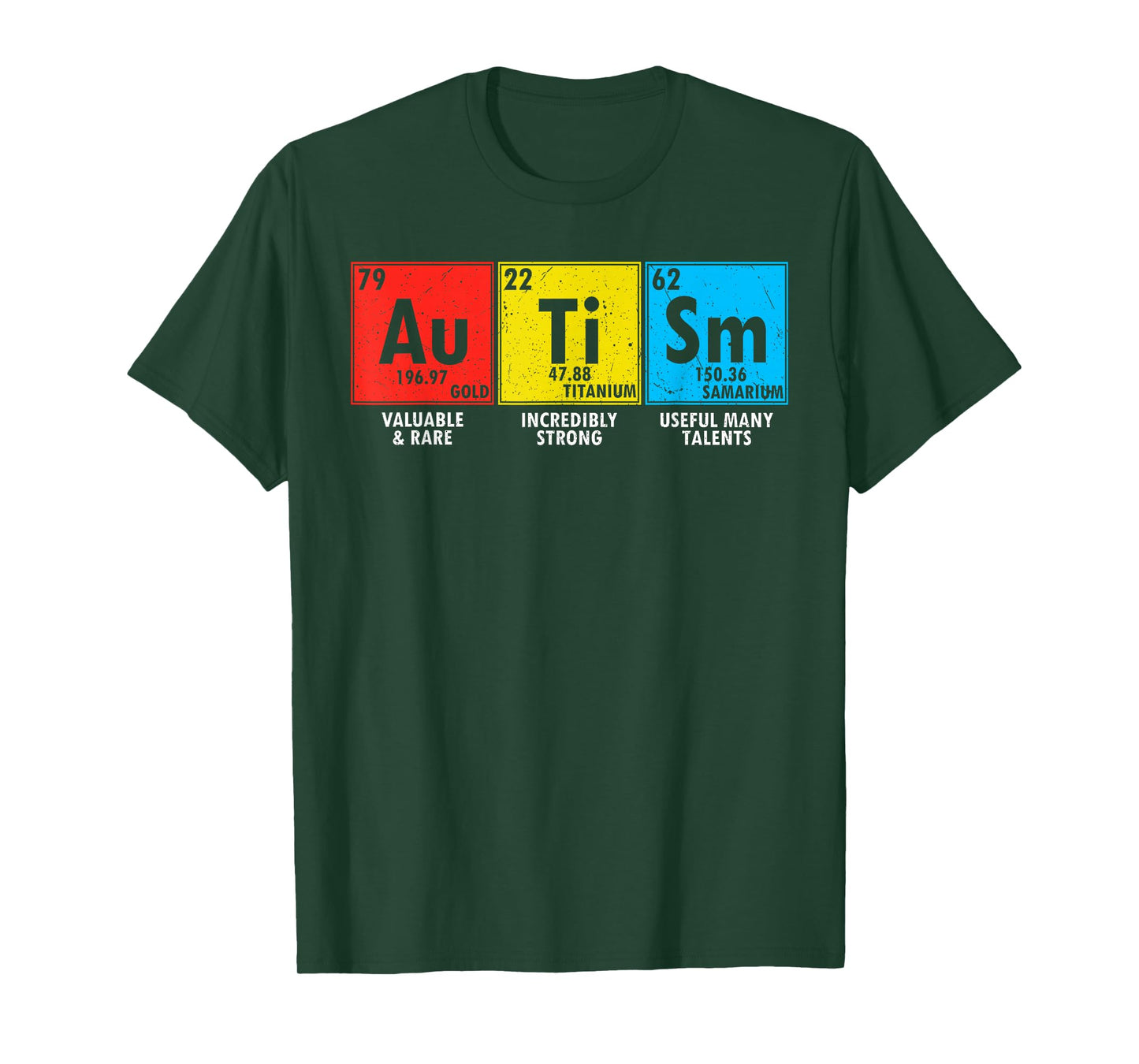 Autism Awareness Elements Periodic Table Men Women Kid T-Shirt