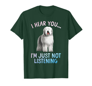 Funny Old English Sheepdog Art for Men Women Sheep Dog Lover T-Shirt