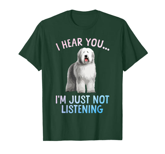 Funny Old English Sheepdog Art for Men Women Sheep Dog Lover T-Shirt