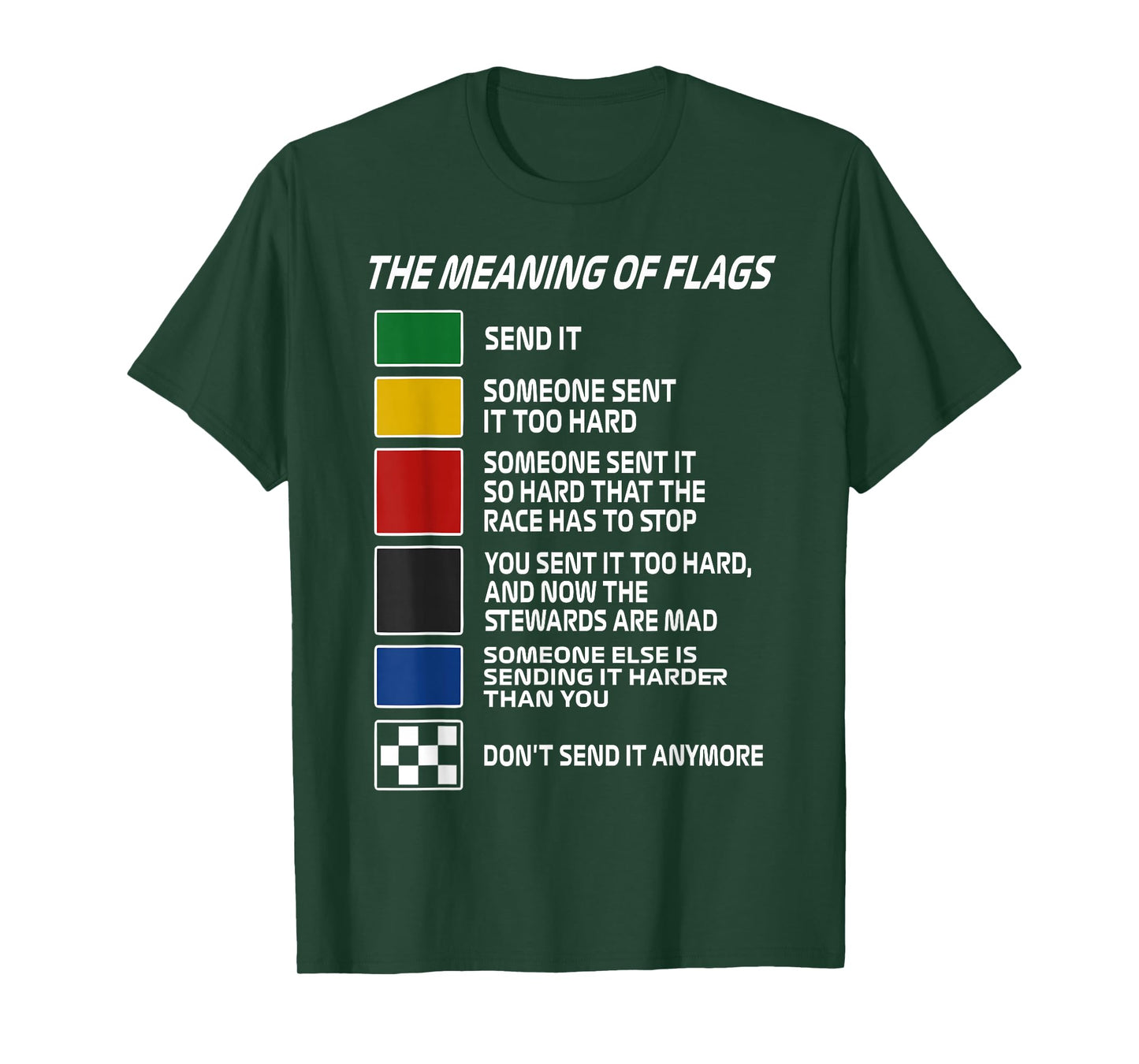 Vintage The Meaning of Racing Flags Motorsport Racing Day T-Shirt