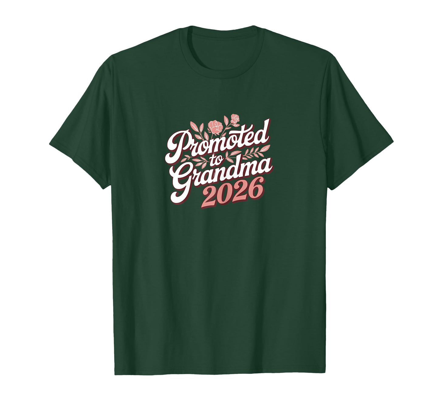 Promoted to Grandma 2026 Pregnancy Announcement Baby Reveal T-Shirt