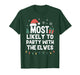 Most Likely to Party with The Elves Christmas Funny Xmas T-Shirt