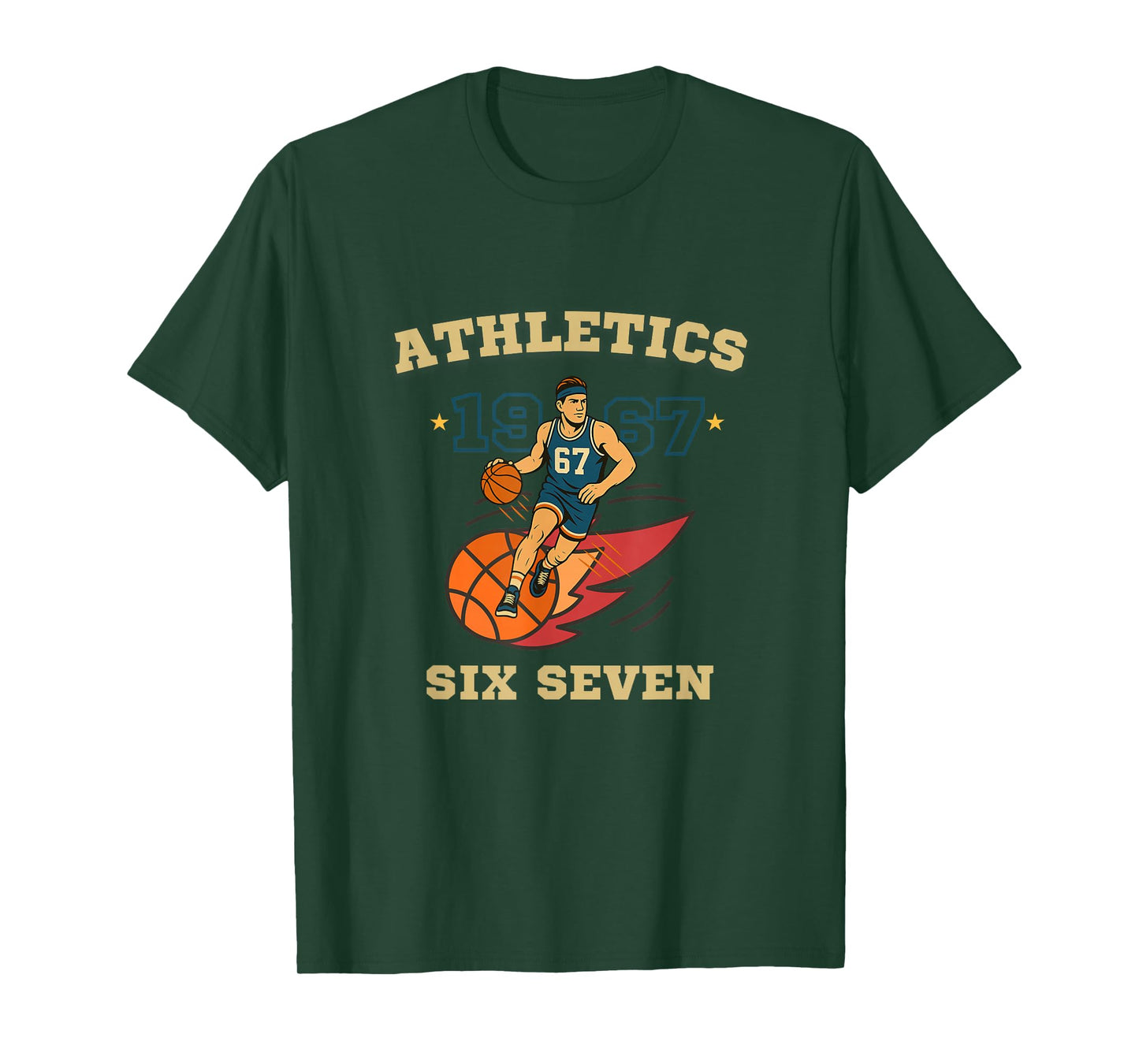 67 Basketball Alpha Gen - Basketball Lover Six Seven Meme T-Shirt