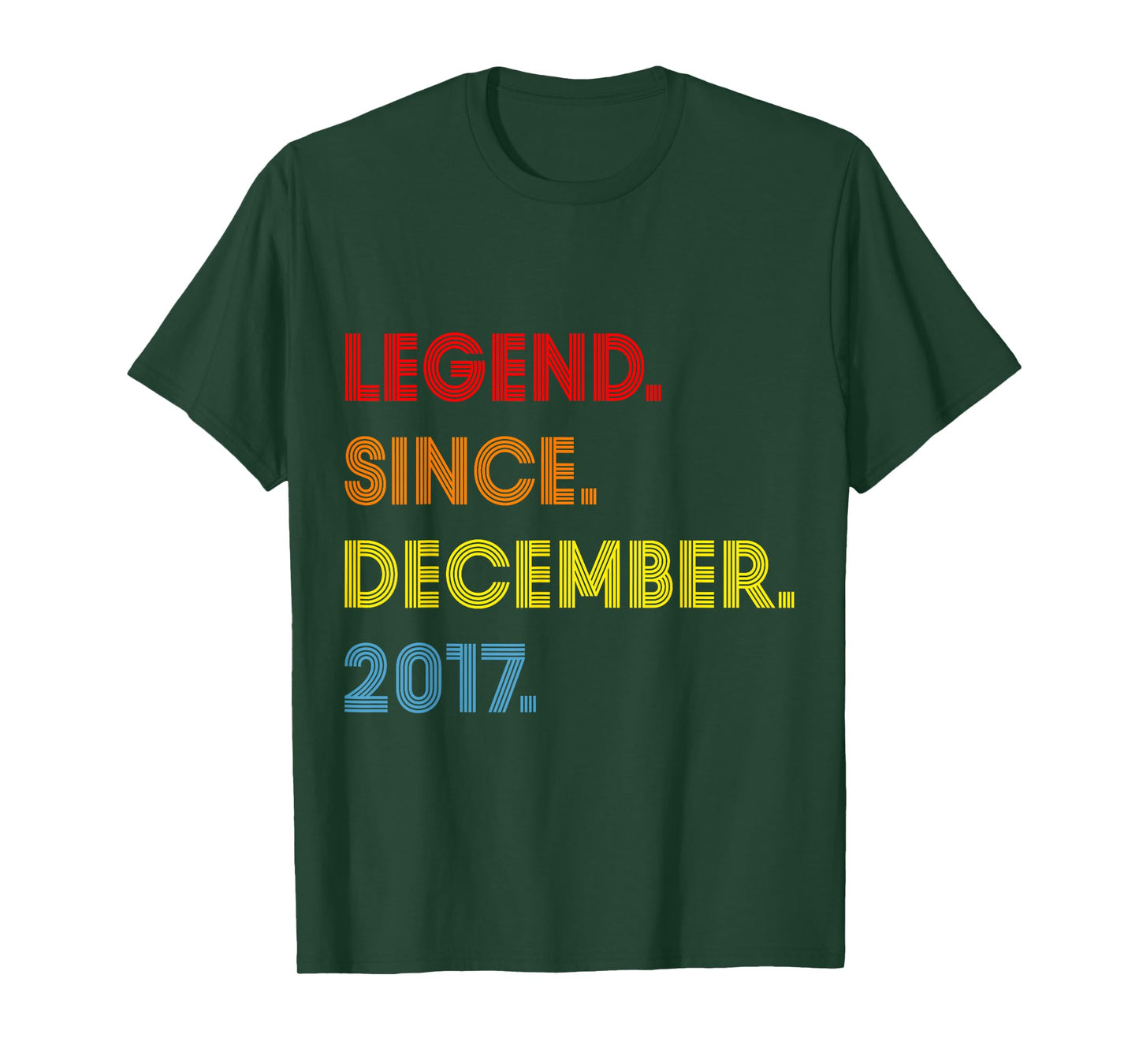 8 Year Old Legend Since December 2017 8th Birthday Boy T-Shirt