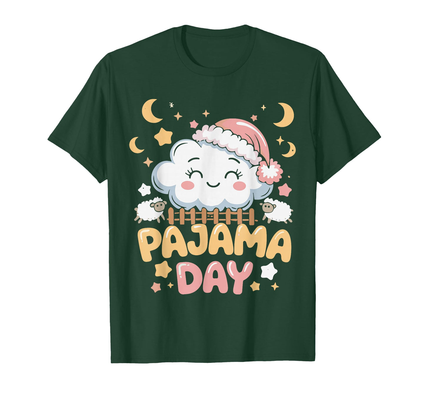 Teacher Pajama Day Shirt, Funny Cloud Sleepover School T-Shirt
