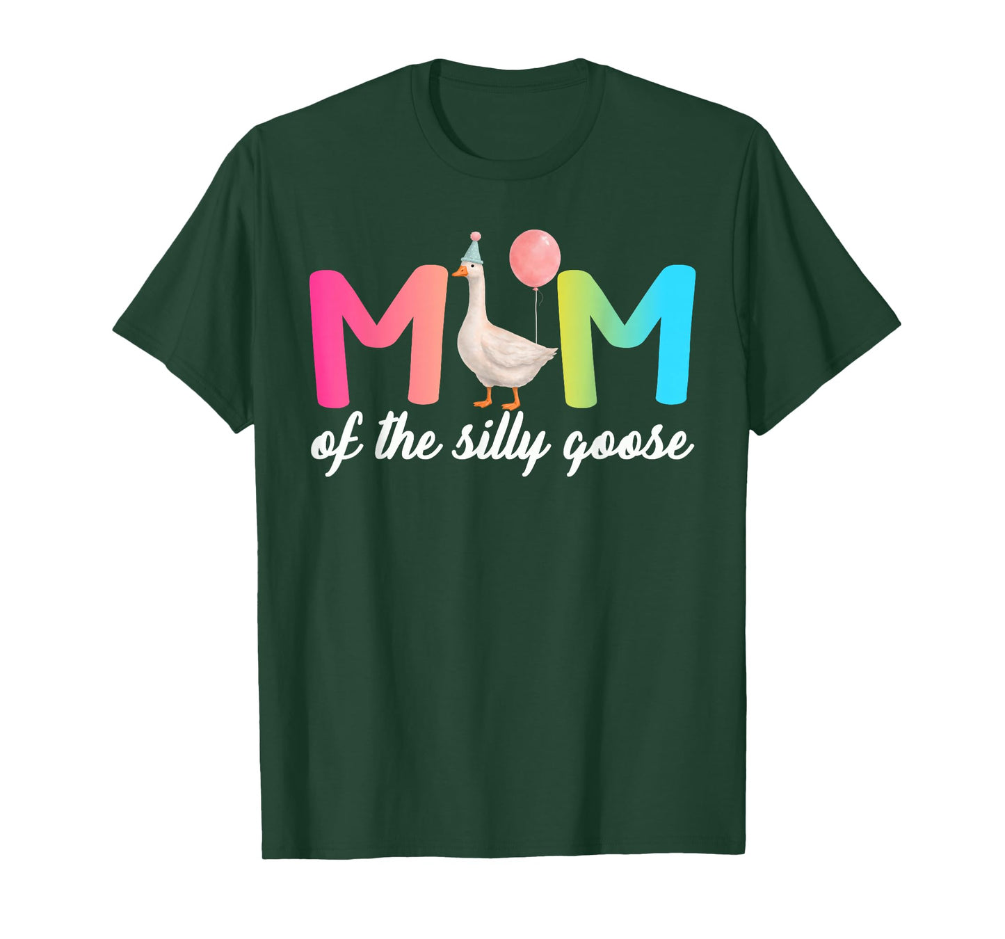 Mom of The Silly Goose First Birthday Party Family Matching T-Shirt