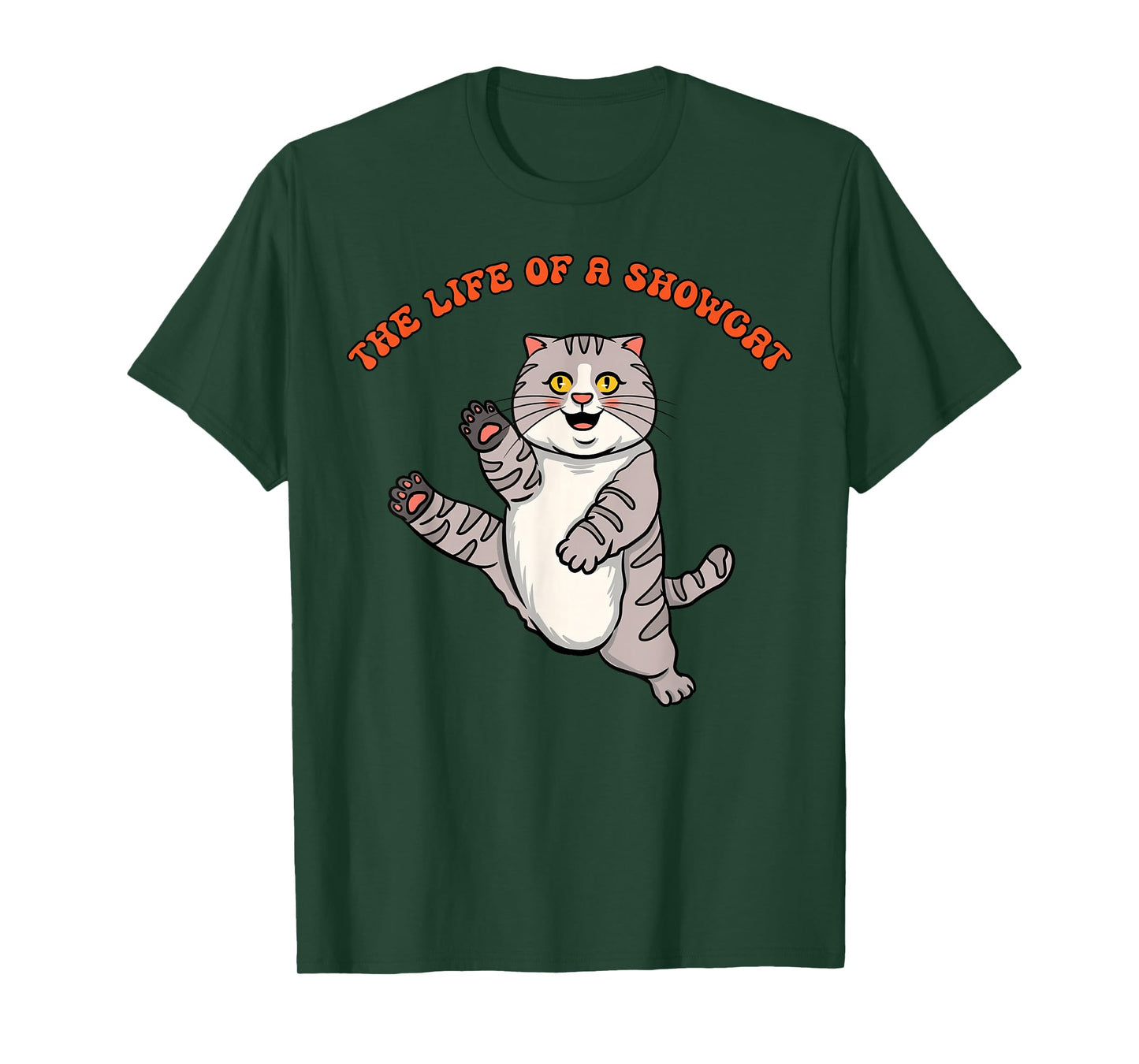 The Life of a Show Cat Girl Funny Kitten Lover Cat Mom Gift T-Shirt