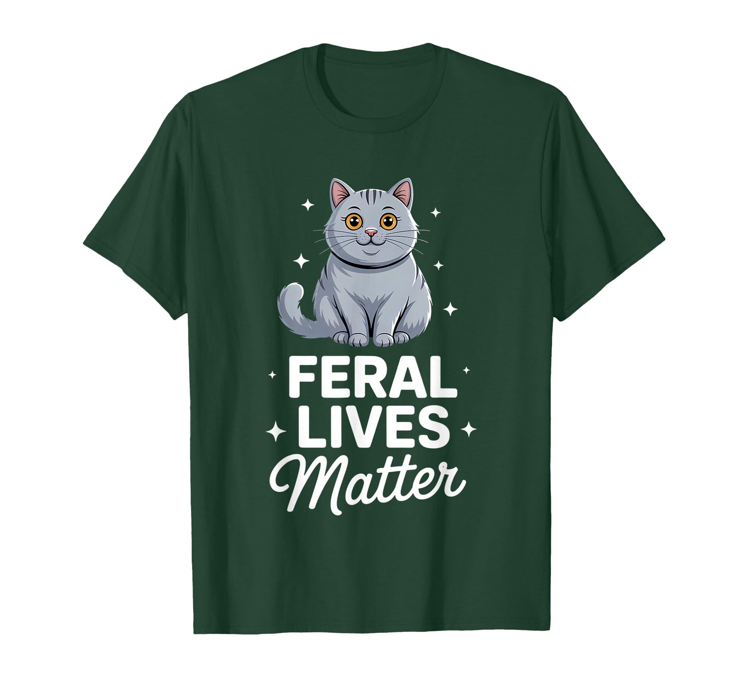 Cat Rescue Feral Lives Matter Cat Rescuer Cat Adoption T-Shirt
