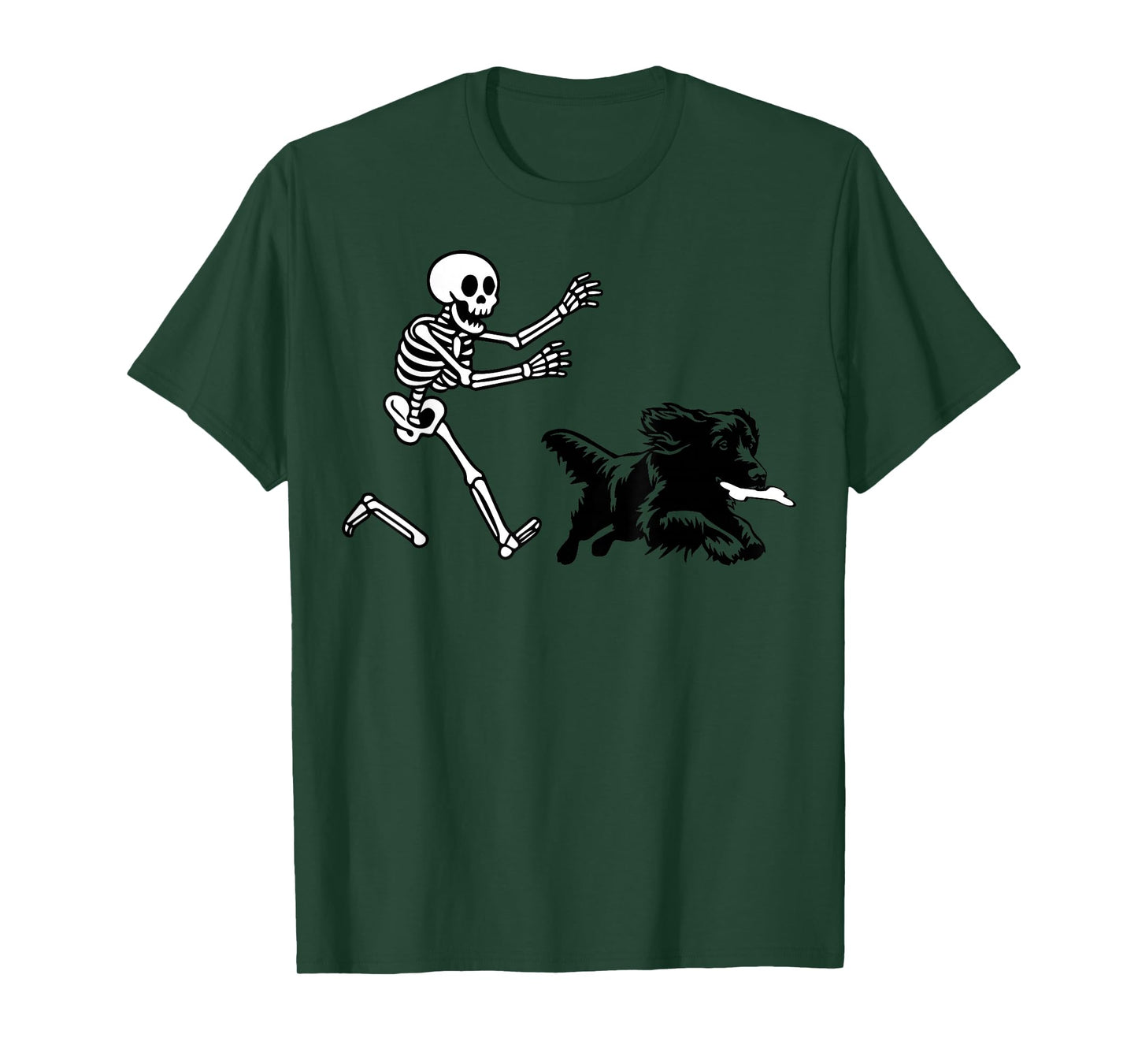 Funny Boykin Spaniel Running Skeleton Halloween T-Shirt