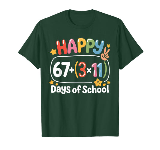 Math Equation 100th Day Teachers Kids 100 Days of School T-Shirt
