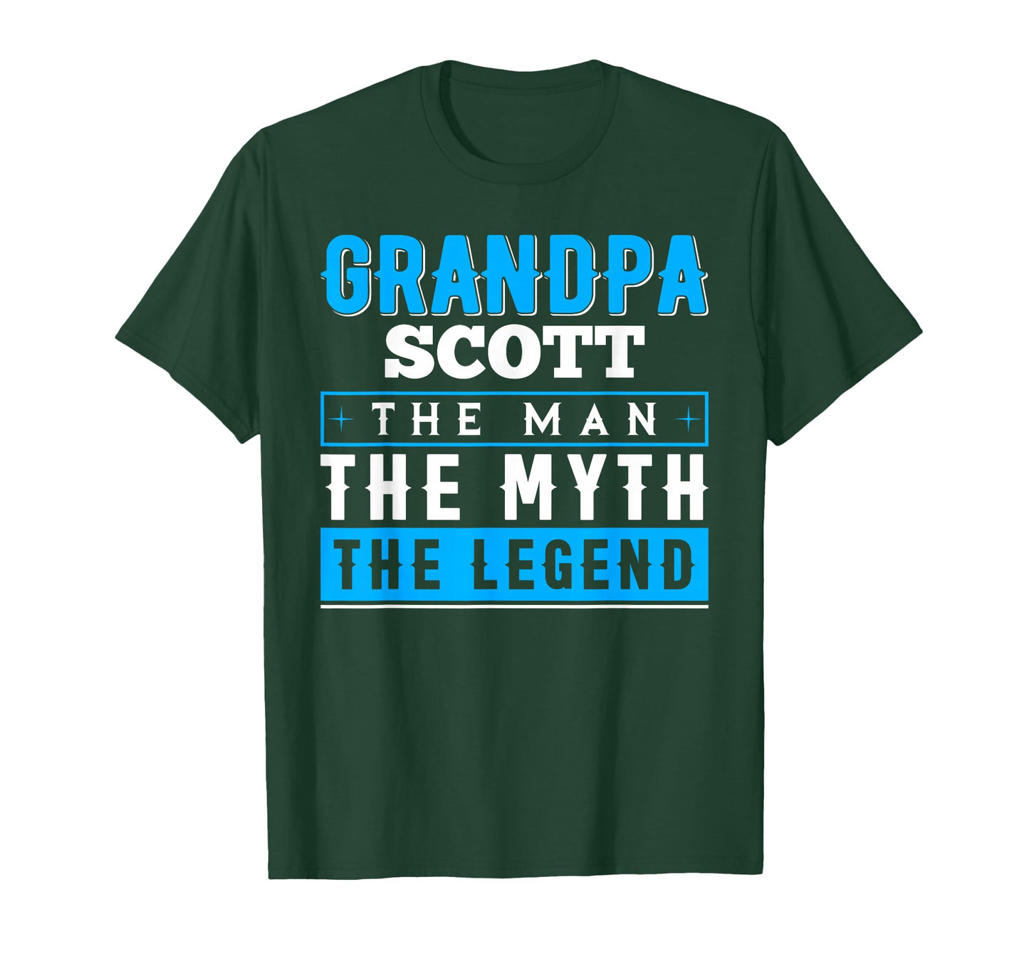 Grandpa Scott The Man The Myth The Legend Shirt Funny T-Shirt