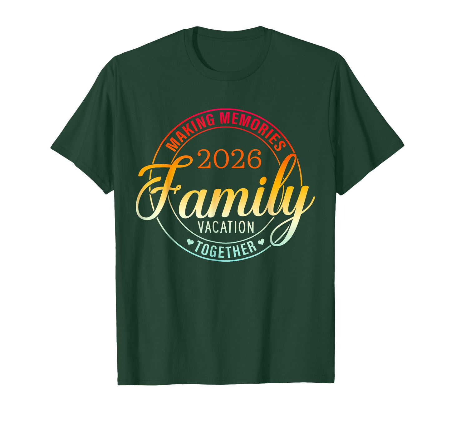Family Vacation 2026 Family Matching Summer Vacation T-Shirt