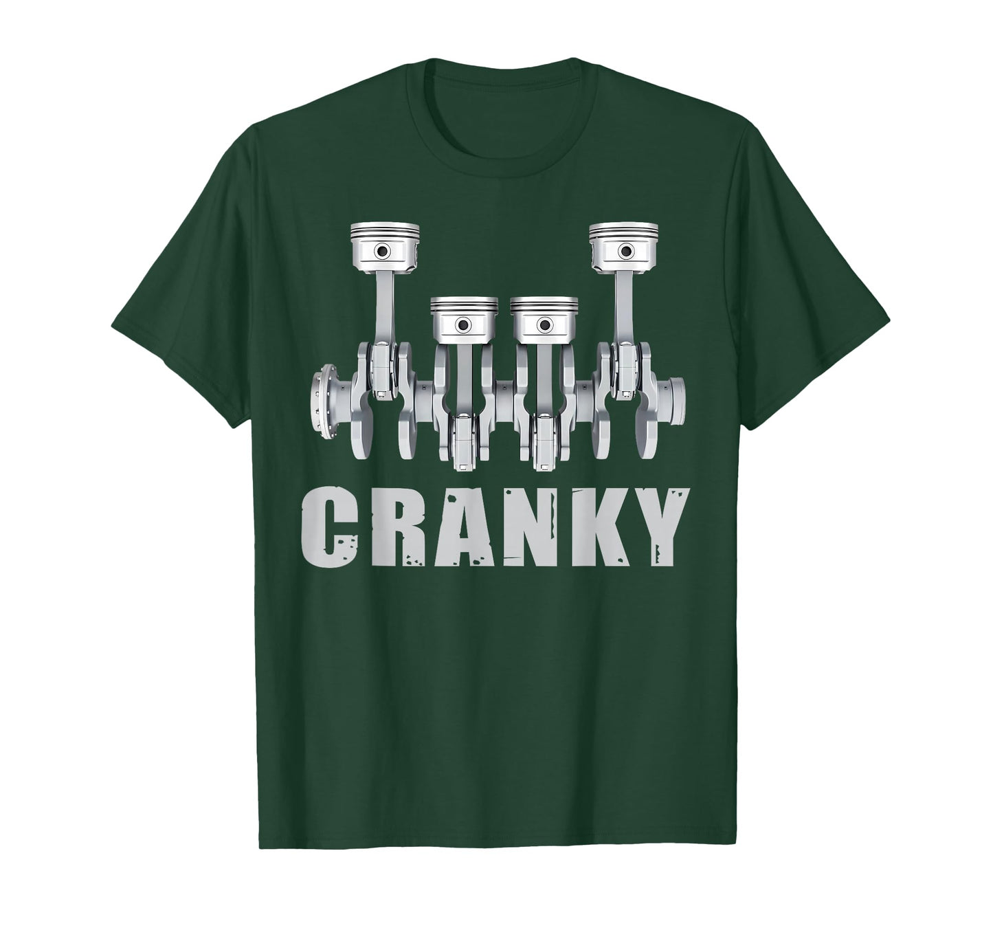 Cranky Car Engine Crankshaft Cars Lover Mechanics Father Day T-Shirt